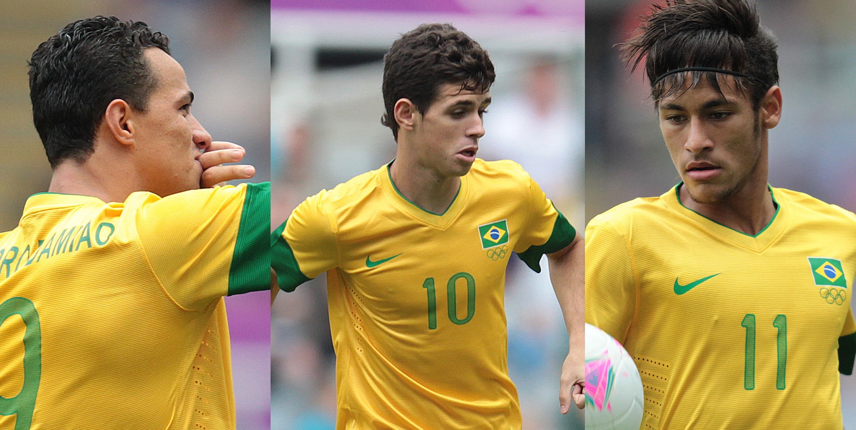 Dami&atilde;o, Oscar e Neymar: deles sa&iacute;ram 14 de 15 gols do Brasil