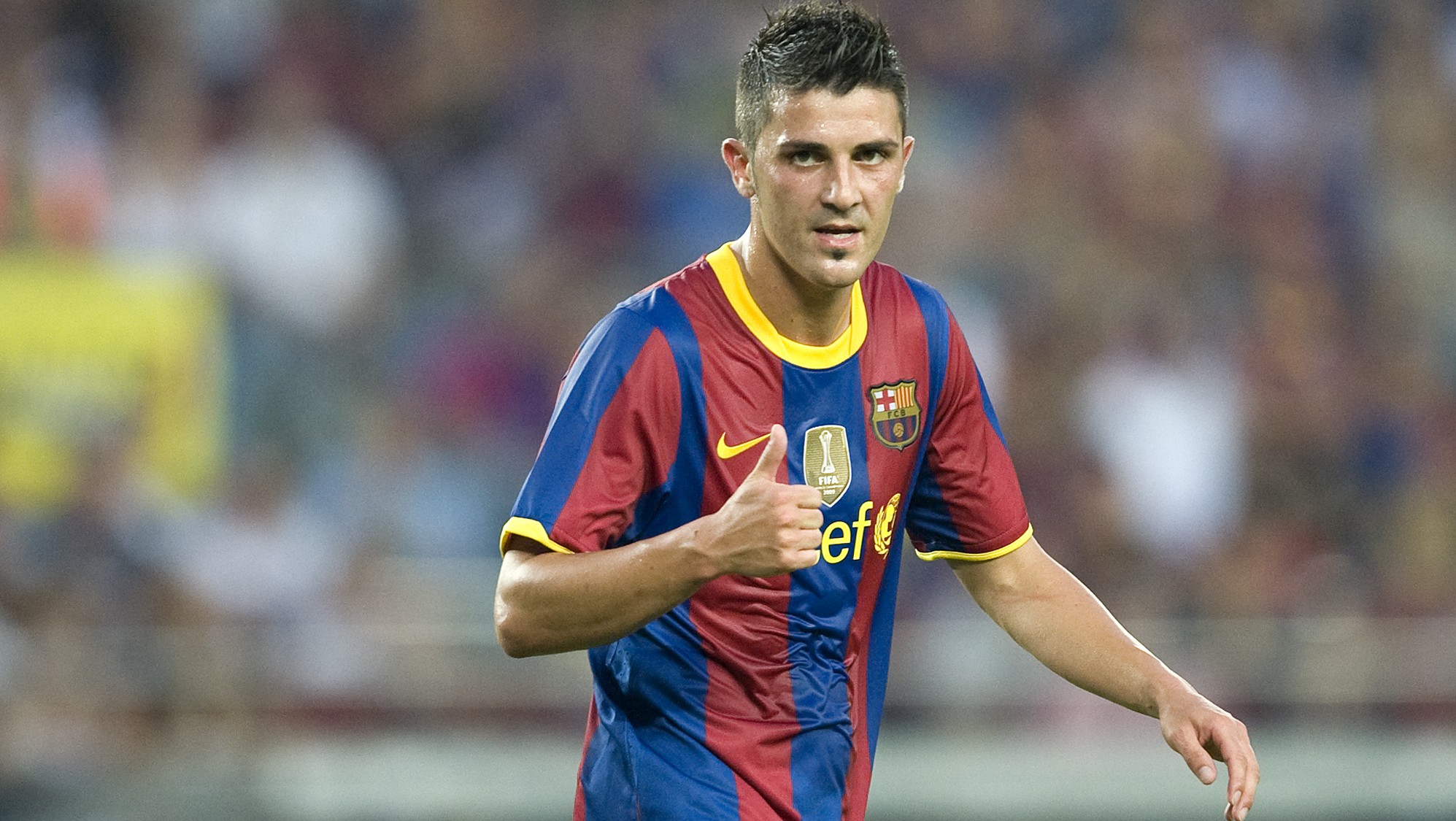 No retorno de Villa, Bar&ccedil;a fecha pr&eacute;-temporada com vit&oacute;ria