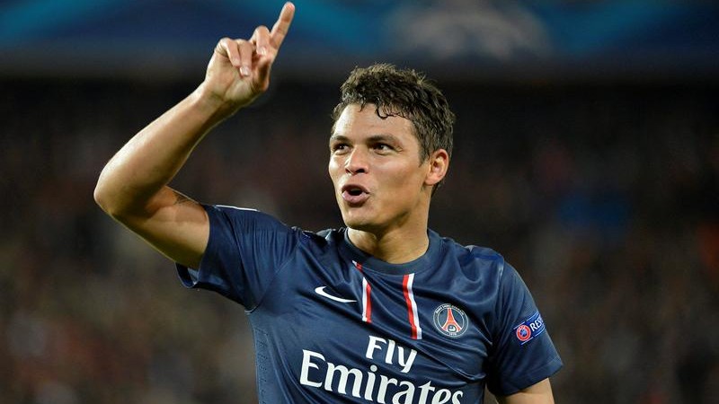 Thiago Silva desfalca o PSG por ao menos tr&ecirc;s semanas
