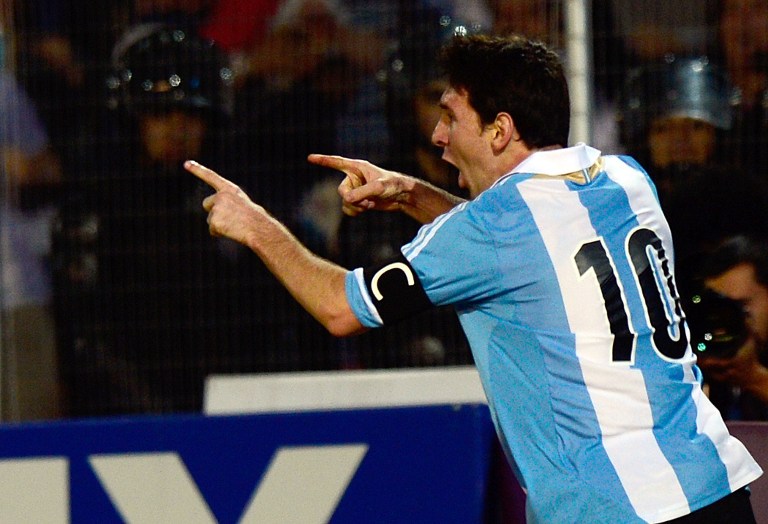 Show de Messi destr&oacute;i Uruguai em Mendoza