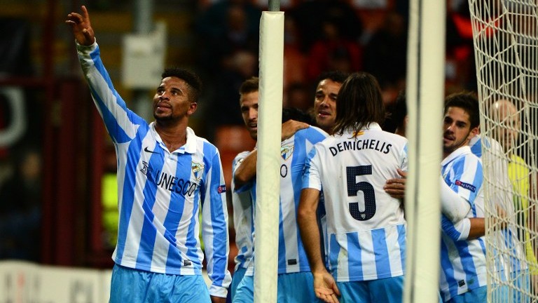 Avante! M&aacute;laga empata com Milan e est&aacute; classificado