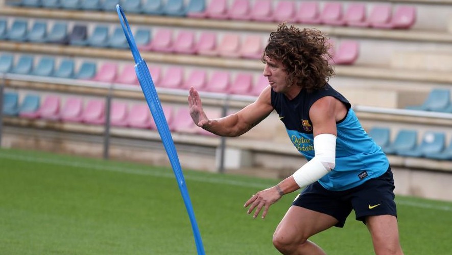 Puyol volta aos treinos depois de seis semanas afastado