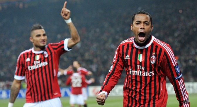 Boateng e Robinho voltam aos treinos no Milan