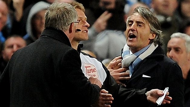 Fogo cruzado: Ferguson e Mancini trocam farpas