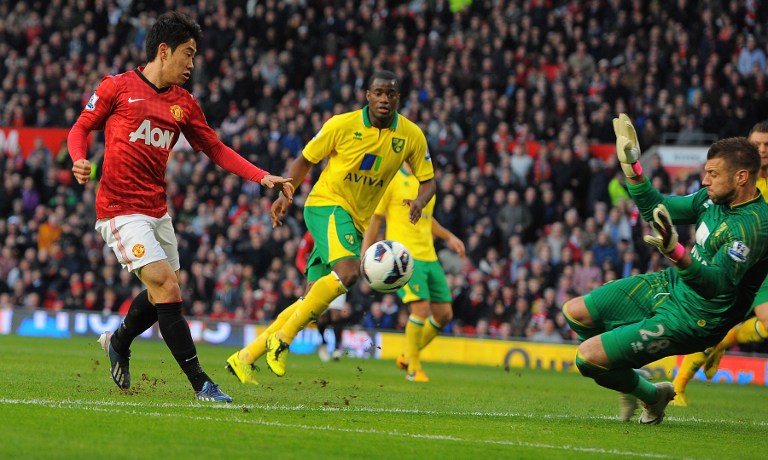 Japon&ecirc;s voador! Kagawa brilha e United detona Norwich