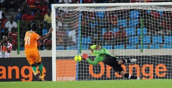 Danilo, goleiro de Guin&eacute;-Equatorial: ele nunca tinha pisado no pa&iacute;s africano antes de ser convocado