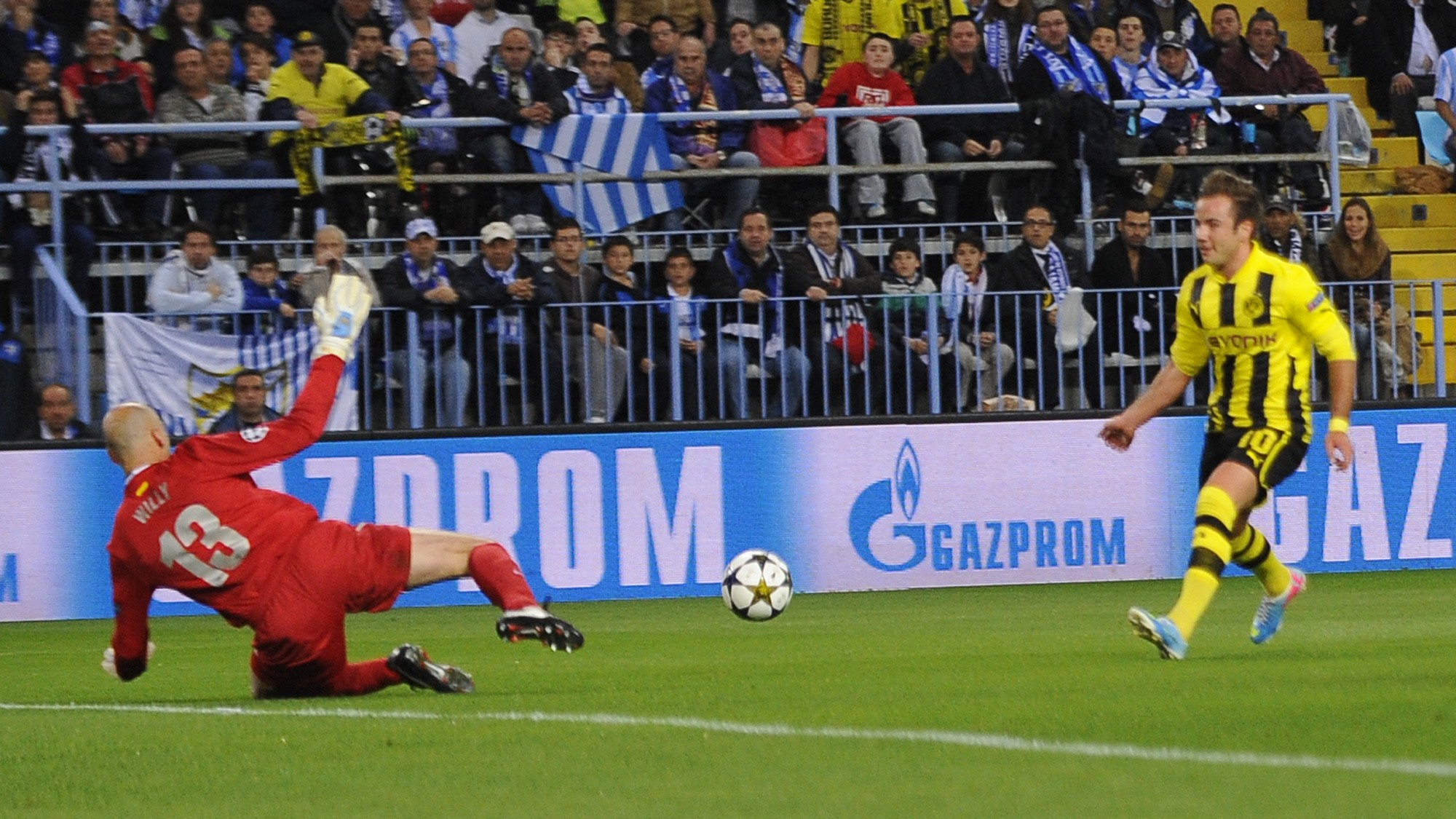 M&aacute;laga pode comemorar empate com Dortmund