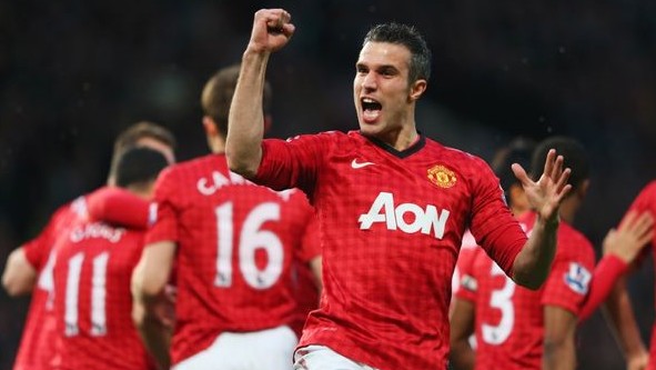Van Persie foi crucial na campanha do Manchester United e &eacute; artilheiro do campeonato