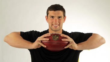 Andrew Luck, QB dos Colts, está em Wembley para a final