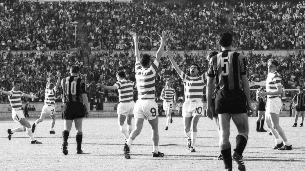 Celtic foi o primeiro time a conquistar a Tr&iacute;plice Coroa na Europa, em 1967 (Foto: AP)