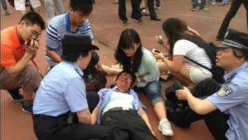 Visita de Beckham à China acaba em confusão