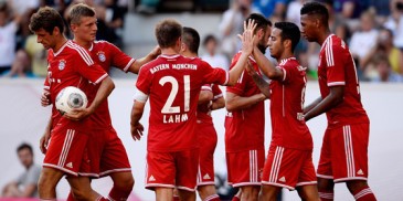 Thiago já mostra serviço e marca o primeiro gol, de peito