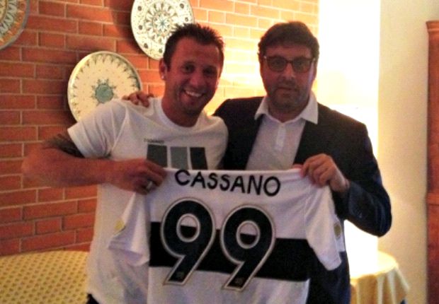 Cassano agora é jogador do Parma (Foto: divulgação)