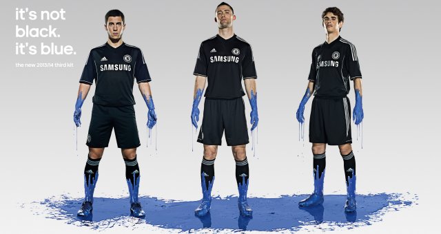 Uniforme preto novo Chelsea