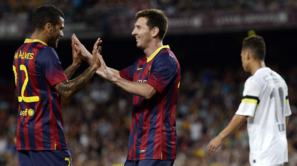 Goleada do Bar&ccedil;a no Santos &eacute; a maior de uma decis&atilde;o do Trof&eacute;u Joan Gamper