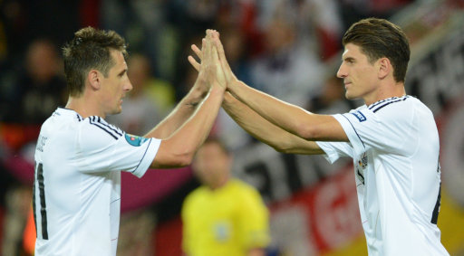 Klose e G&oacute;mez, favoritos no ataque do Nationalelf