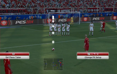 pes 2014 free kick system