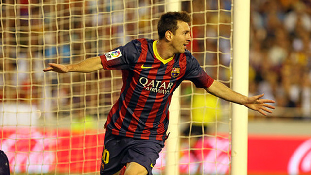 Melhor do mundo, Messi j&aacute; brilha em campo h&aacute; uma d&eacute;cada