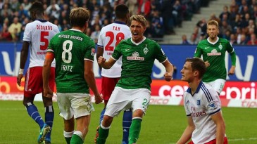 Bremen triunfa no clássico do norte e Dortmund tropeça