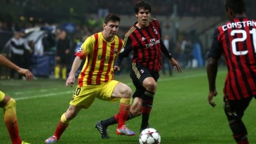 Kaká e Robinho recordam bons tempos para conter o Barcelona