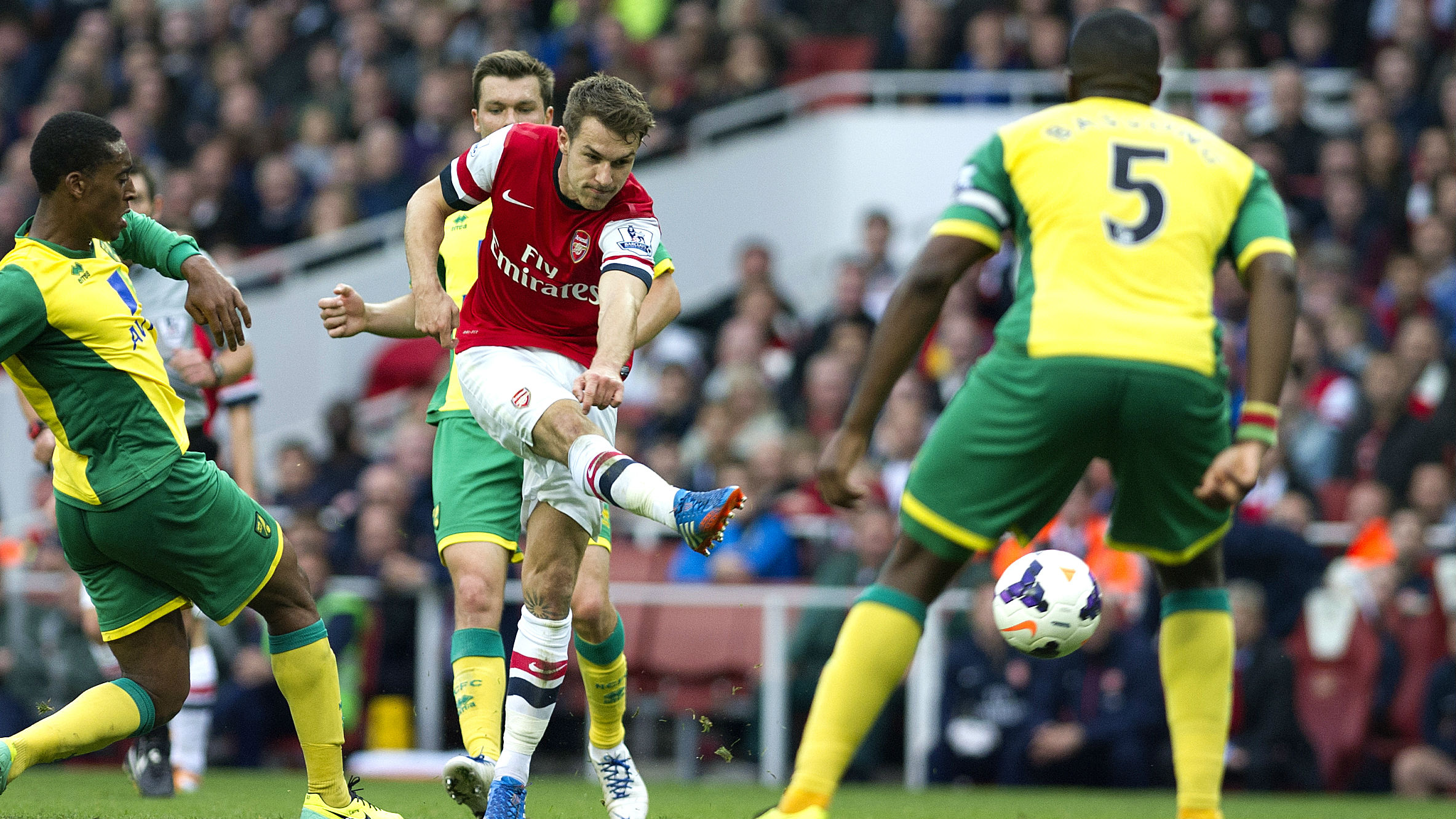 Em poucos minutos, Ramsey ratificou boa temporada