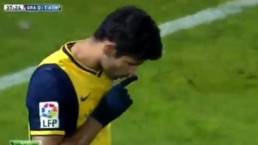 Quem Diego Costa mandou se calar na comemoração?