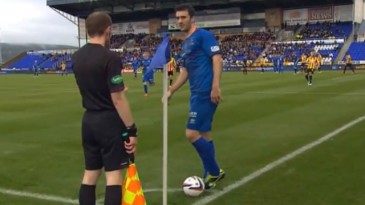 A atuação dos jogadores foi tão boa que enganou até o árbitro