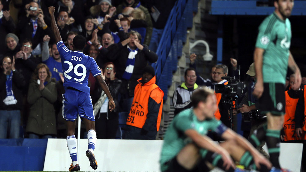 Samuel Eto'o: os dias de artilharia voltaram (AP Photo/Alastair Grant)