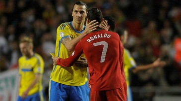 Como Ibrahimovic e Ronaldo reagiram aos gols um do outro