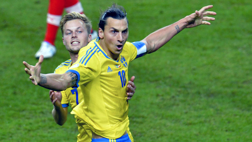 Ibrahimovic, craque da Su&eacute;cia (AP Photo/Jonas Ekstromer) 