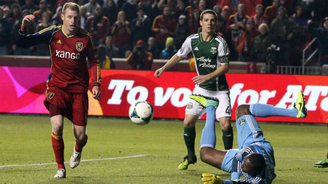 Em casa, o Salt Lake venceu o Portland  na partida de ida por 4 a 2 (AP Photo/Rick Bowmer)