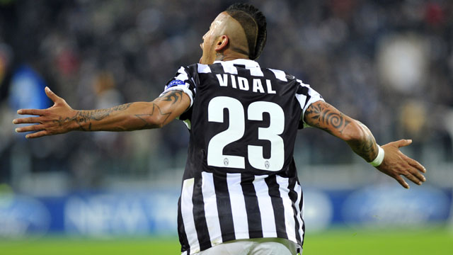 Vidal salvou a Juventus contra o Kobenhavn (Foto: AP)