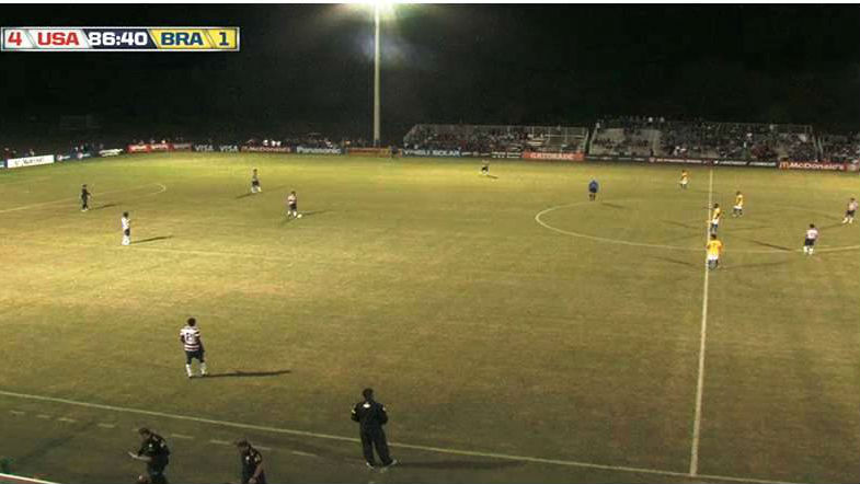 Ao final do jogo, Brasil desistiu de correr atr&aacute;s da bola (Reprodu&ccedil;&atilde;o)