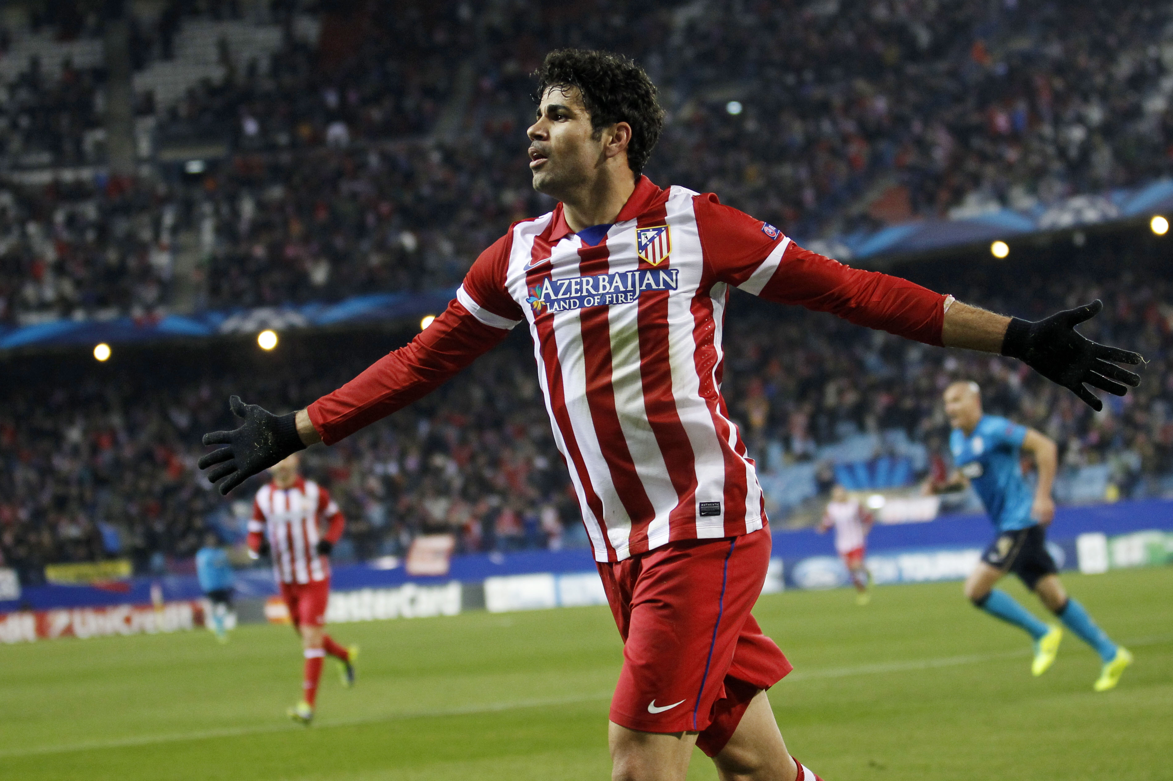 Diego Costa deu continuidade &agrave; sua temporada iluminada (Foto: AP)