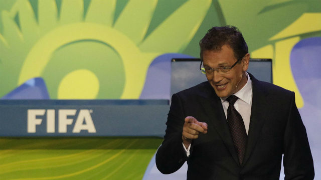 J&eacute;r&ocirc;me Valcke, secret&aacute;rio-geral da Fifa (AP Photo/Silvia Izquierdo)