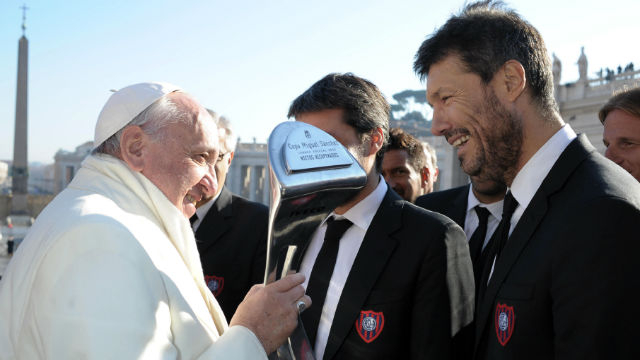 San Lorenzo Visita Papa Ta&ccedil;a Torneo Inicial 640