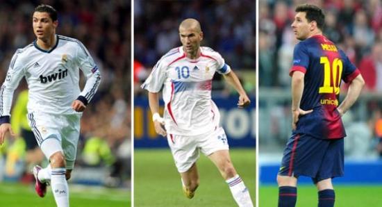 Bola de Ouro: em indica&ccedil;&otilde;es &agrave; final, Messi j&aacute; superou Zidane
