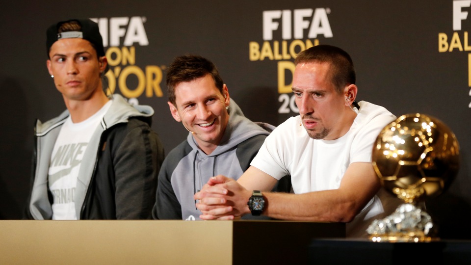Se dependesse s&oacute; dos jornalistas, a Bola de Ouro era de Rib&eacute;ry