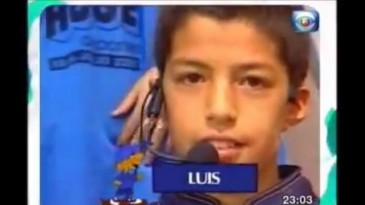 Eis a prova de que Luis Suárez era competitivo desde criança – e até em uma gincana da TV