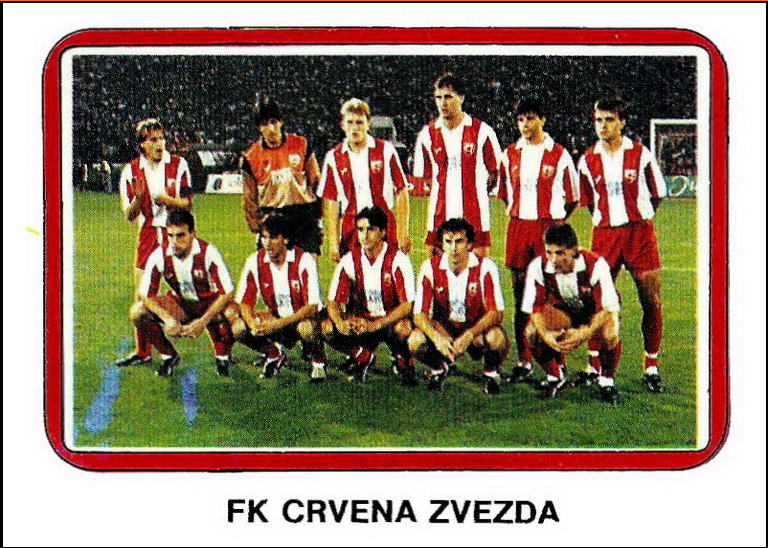 20-Equipe Panini Etoile Rouge de BELGRADE 1991