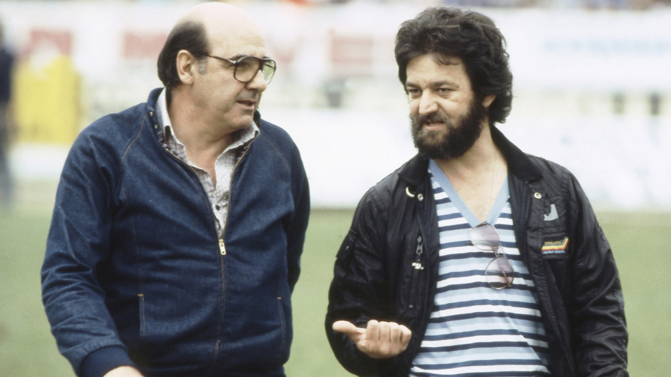 Travaglini ao lado de Ad&iacute;lson, o diretor de futebol que permitiu a Democracia Corinthiana