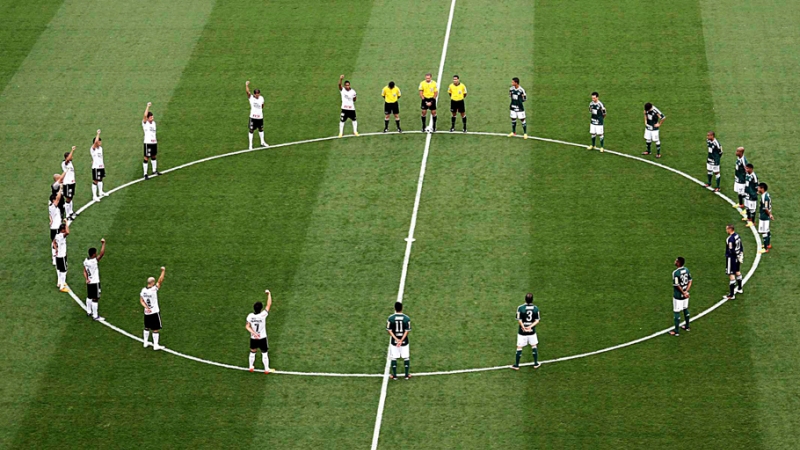 Em um gesto simples, mas genial, Corinthians e Palmeiras mostram que rivalidade não é guerra