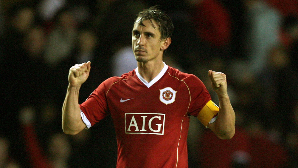 Gary Neville foi &iacute;dolo do Manchester United (AP Photo/Jon Super)