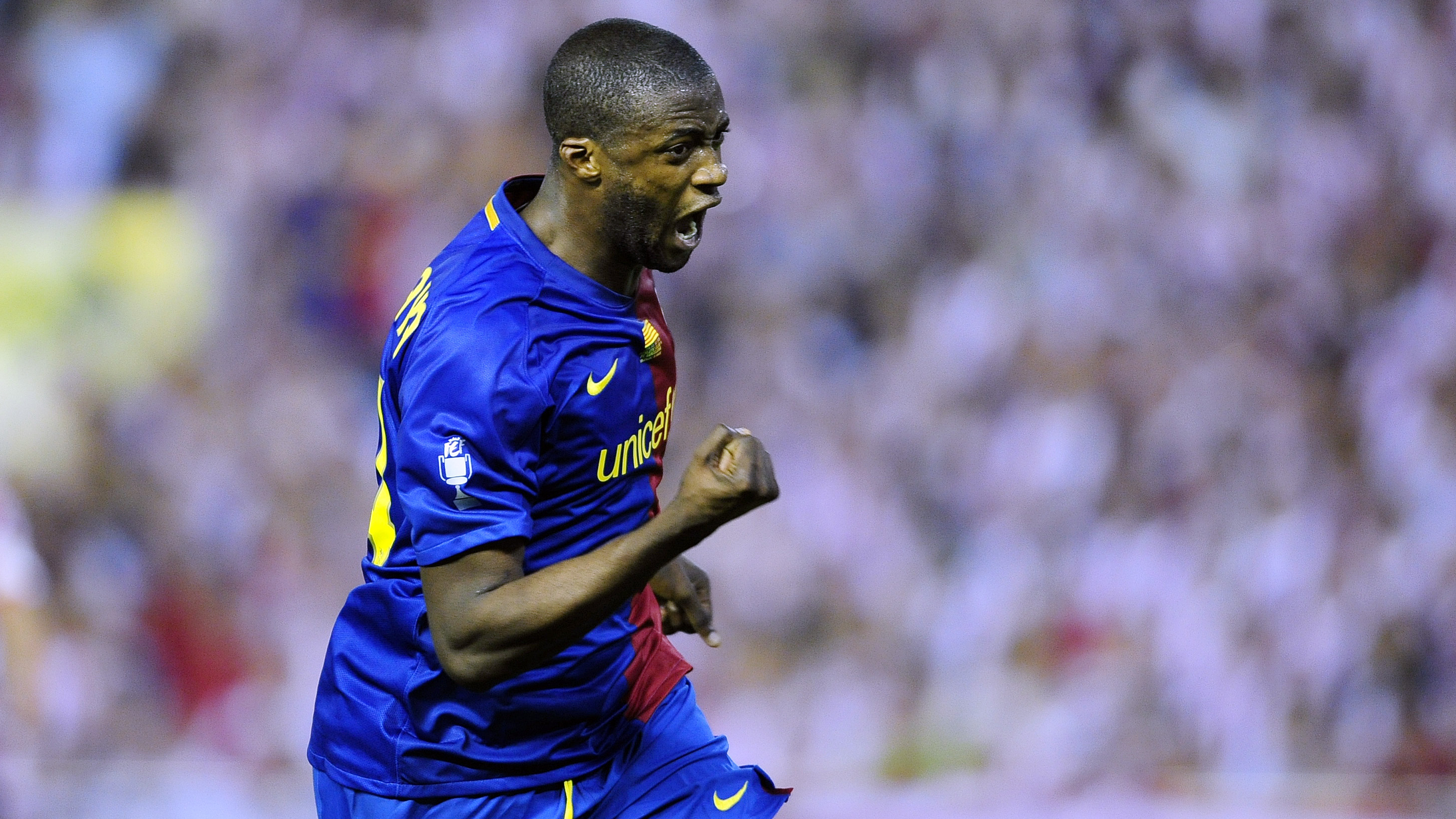 Yaya Tour&eacute; n&atilde;o fez tantos gols no Barcelona, mas o instinto artilheiro estava ali