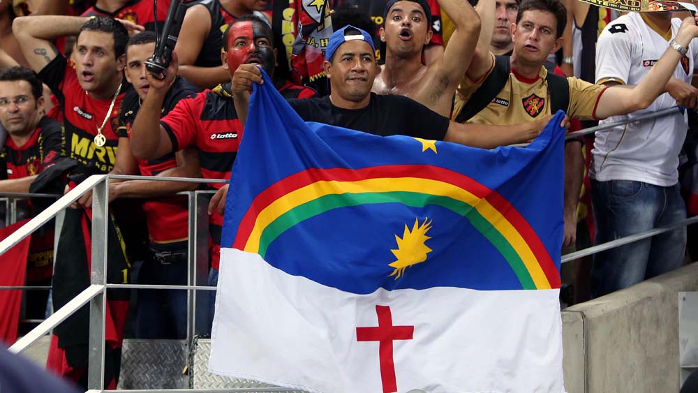 A final da Copa do Nordeste teve boa presen&ccedil;a do torcedor do Sport no Castel&atilde;o, em Fortaleza (Foto: Rafael Ribeiro/CBF)