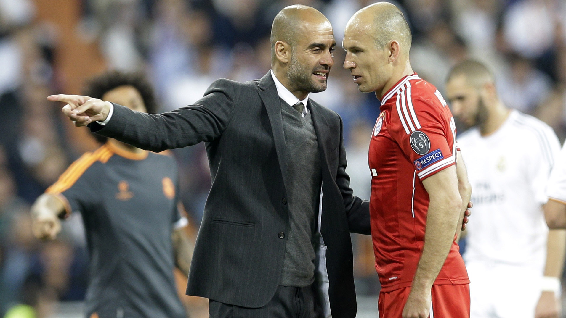 Robben foi muito bem marcado pelo Real Madrid (Foto: AP)