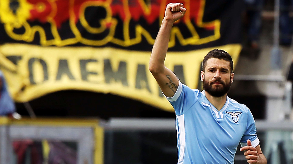 Candreva, destaque da Lazio (AP Photo/Francesco Speranza )