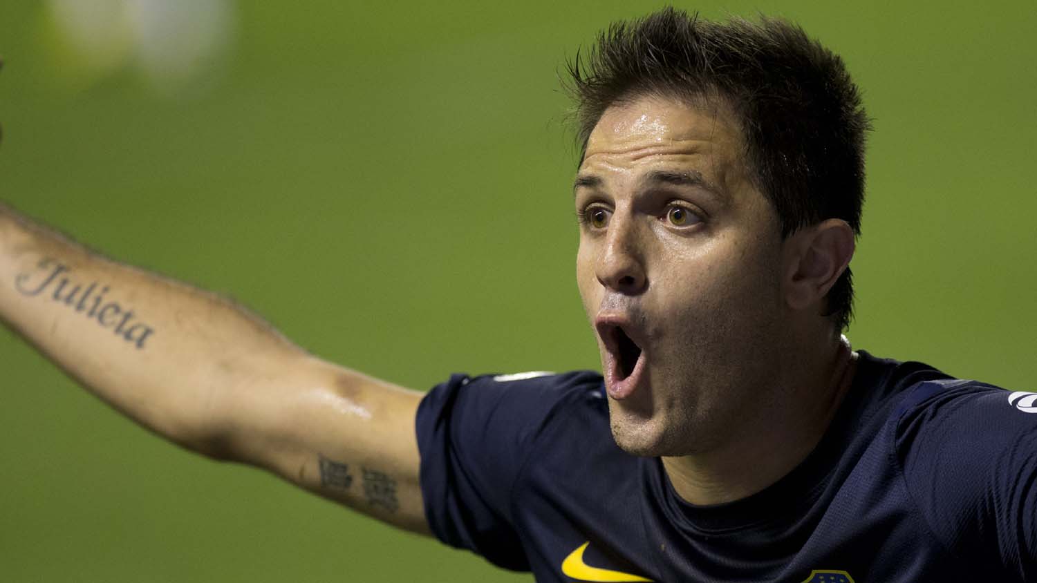 Burrito Mart&iacute;nez, no Boca Juniors (Foto: AP)