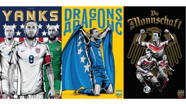 A ESPN criou uma série de pôsteres fantástica com as seleções da Copa