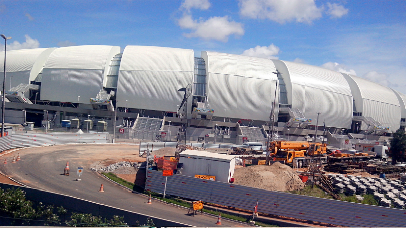 Est&aacute;dio Arena das Dunas: PPP criticada pelos potiguares
